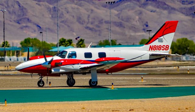 Piper Cheyenne (N818SB) - N818SB 1980 PIPER CHEYENNE ll PA-31T1 s/n 31T-8004018 - North Las Vegas Airport (IATA: VGT, ICAO: KVGT, FAA LID: VGT)br /Photo: Tomás Del Corobr /July 6, 2016