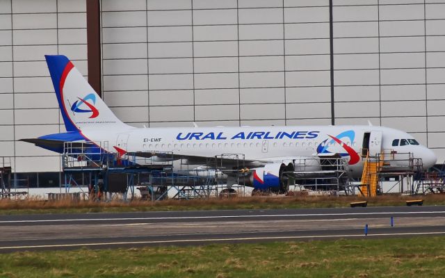 Airbus A319 (EI-EWF) - ural airlines at shannon 5/3/14