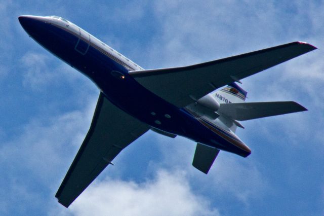 Dassault Falcon 50 (N818KF) - Subject aircraft photographed at 1437HrsEDT on 31-July-2018 over Northern New Jersey.br /br /Given direction, likely destination is Teterboro Airport, (KTEB).