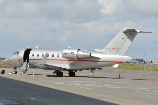 Canadair Challenger (9H-VFA) - Parked in the south