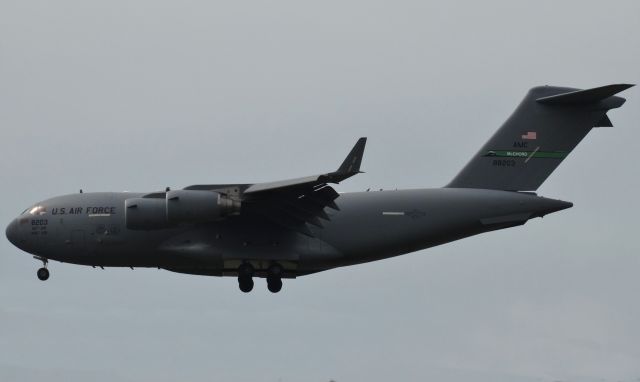 Boeing Globemaster III (08-8203) - C17 landing at IAG!