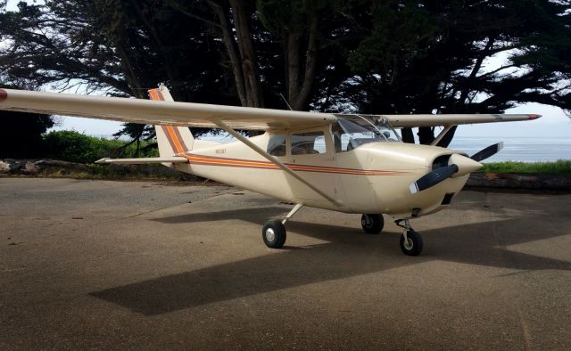 Cessna 175 Skylark (N8338T) - Sitting at Sierra Academy Airport near Watsonville, Ca.