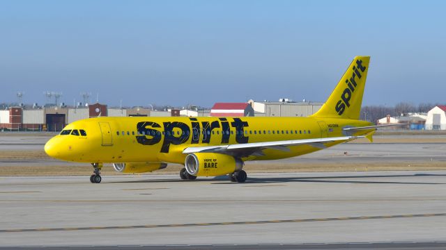 Airbus A320 (N609NK) - Spirit Airlines Airbus A320-232 N609NK in Detroit 