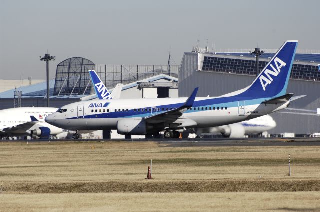 Boeing 737-700 (JA08AN) - Departure at Narita Intl Airport Rwy34L on 2012/12/11