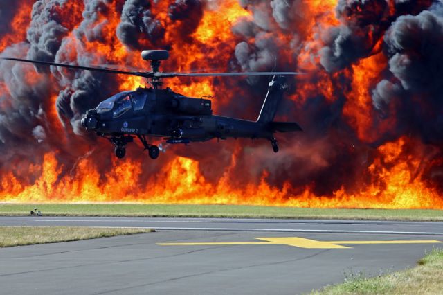 — — - RAF Apache at RIAT, Fairford, UK