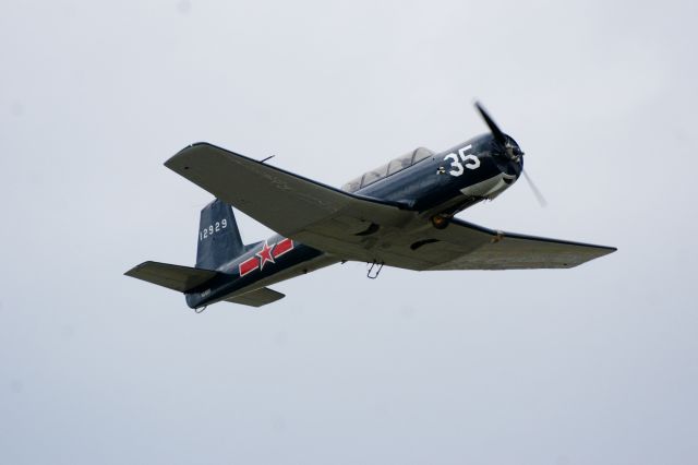 N12929 — - Russian WWII era bomber takes off from KBFI