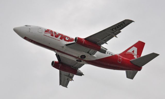 — — - B737-2Y5adv YV495T imaged on 1/12/12