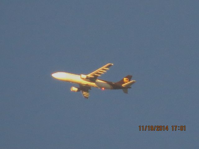 Airbus A300F4-600 (N172UP) - UPS flight 2872 from SDF to ABQ over Southeastern Kansas at 30,000 feet.