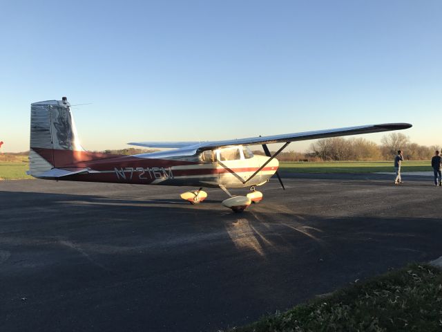 Cessna 175 Skylark (N7216M) - Right Rear after flight. 