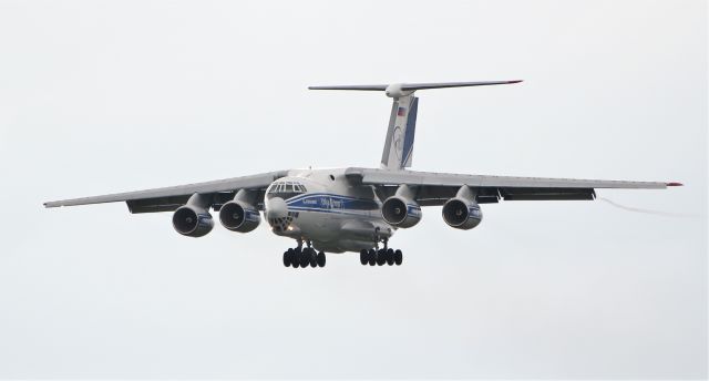 Ilyushin Il-76 (RA-76503) - volga-dnepr il-76td-90vd ra-76503 landing at shannon from athens 19/4/20.