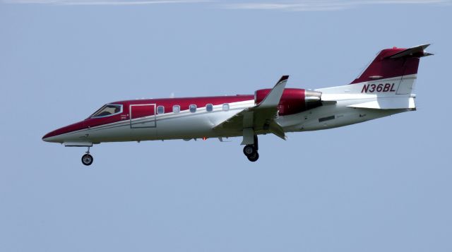 Learjet 31 (N36BL) - On final is this 1994 Learjet configured today for Medevac duty in the Summer of 2019.