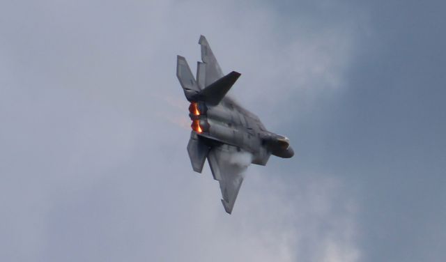 Lockheed F-22 Raptor (05101) - A Lockheed Martin F-22A Block 30 Raptor of Air Combat Command's F-22 Raptor Demonstration Team during the 2018 Red Tails Over Montgomery Airshow rehearsal - September 7, 2018.