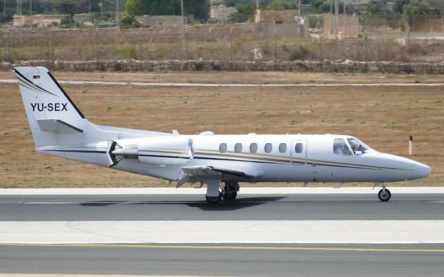 Cessna Citation II (YU-SEX) - On landing RW31