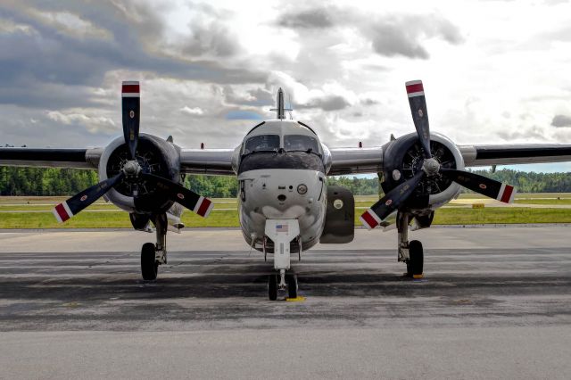 Grumman C-1 Trader (N778SR) - A C-1 Trader sits on the ramp at LaGrange Callaway Airport in LaGrange, Georgia.