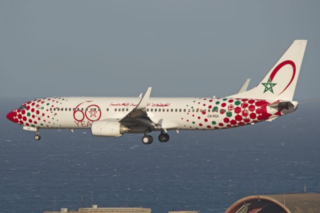 Boeing 737-700 (CN-RGV) - First visit of this beautiful plane to our island