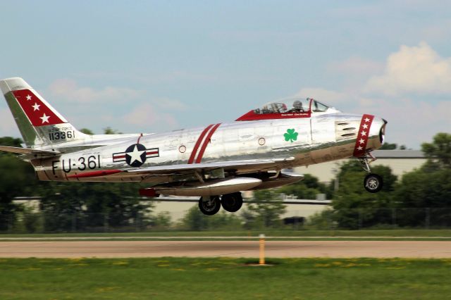 North American F-86 Sabre (N50CJ) - Happy St. Paddy's Day from Irish Oshkosh !!