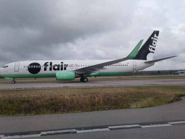 Boeing 737-800 (C-FFLC) - The newest addition to Flair's fleet. Named W. J. (Bill) Hardy