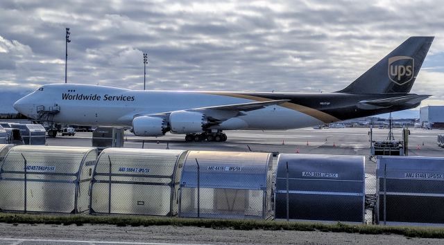 N617UP — - Parked at UPS hub terminal, Anchorage International Airport.