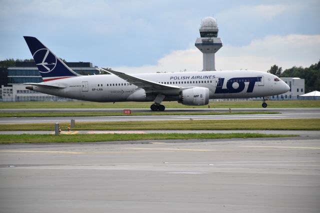 Boeing 787-8 (SP-LRA) - This was taken on the ramp in Warsaw. This flight was leaving to Seoul, South Korea, taken on June 17th, 2017.