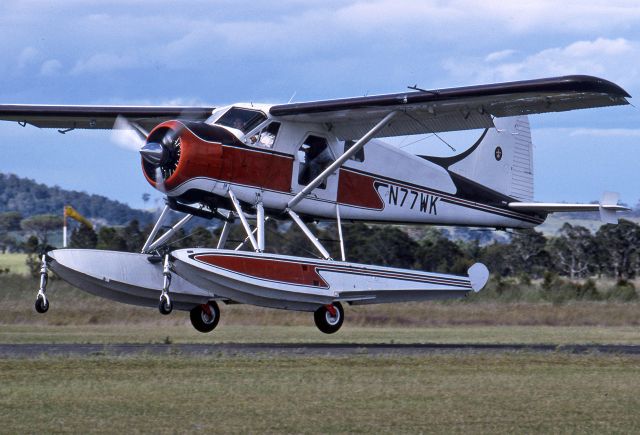 De Havilland Canada DHC-2 Mk1 Beaver (N77WK) - DE HAVILLAND CANADA DHC-2 BEAVER MK 1 - REG N77WK (CN 245) - MAITLAND AIRPORT NSW. AUSTRALIA - YMND 20/10/1990