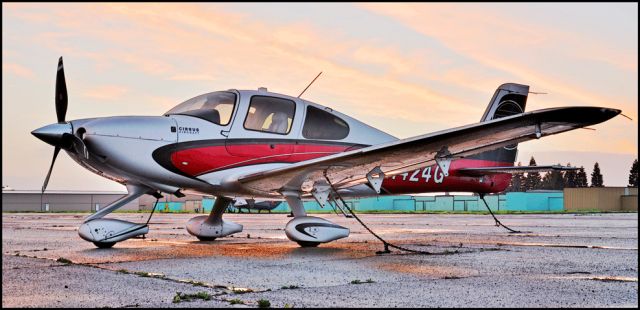 Cirrus SR-22 (N424G) - Parked on the ramp at the Merced Regional Airport