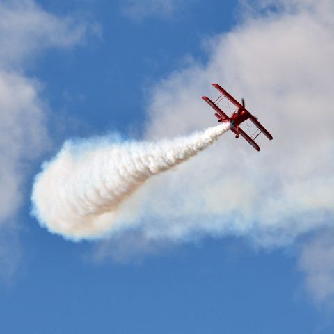 EAA Super Acro-Sport (N5111B) - Shot from Flight Line at Airshow by Big City Aerials