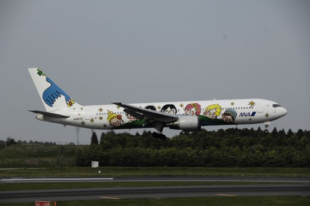 BOEING 767-300 (JA8674) - Approach to Narita Intl Airport Rwy16L on 2013/05/06 "Ume Jet"