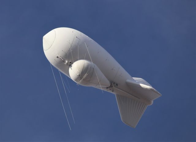 Unknown/Generic Balloon — - A shot of the U. S. Customs and Border Protection TARS balloon at Ft. Huachuca, AZ, on 31 Oct 20. More on TARS from Wikipedia:br /br /The Tethered Aerostat Radar System (TARS) is an American low-level airborne ground surveillance system that uses aerostats (moored balloons) as radar platforms.A shot of the TARS aerostat balloon at Ft. Huachuca, AZ, on 27 May 16. More on TARS from Wikipedia:br /br /The Tethered Aerostat Radar System (TARS) is an American low-level airborne ground surveillance system that uses aerostats (moored balloons) as radar platforms.