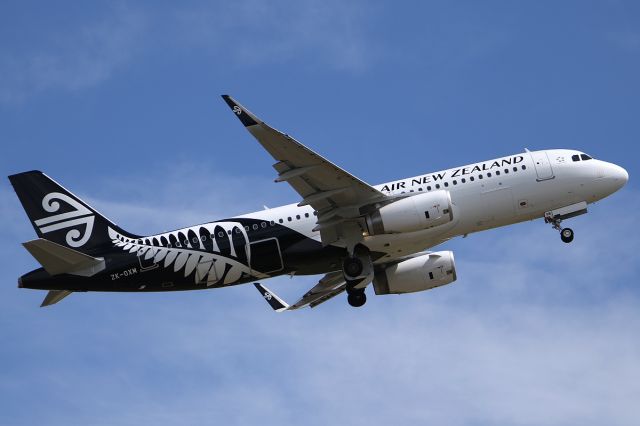 Airbus A320 (ZK-OXM) - on 27 November 2016