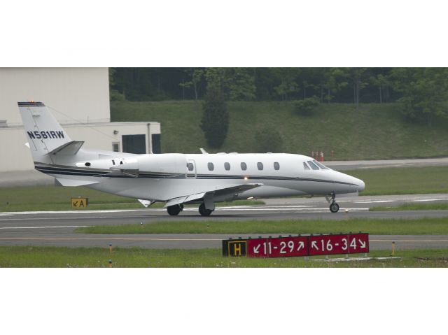 Cessna Citation Excel/XLS (N561RW) - Rollout after a perfect landing RW16.