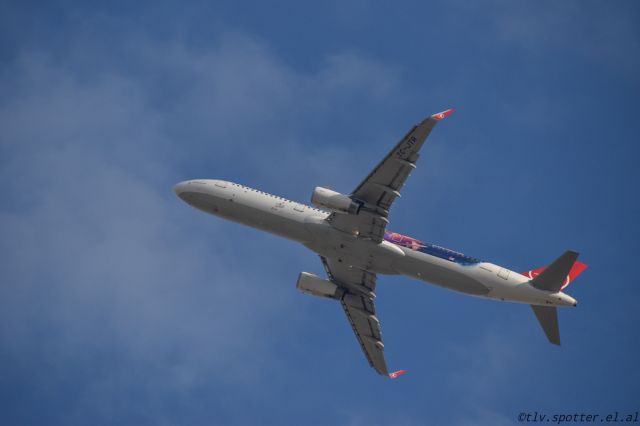 Airbus A321 (TC-JTR) - TK departing TLV from 26