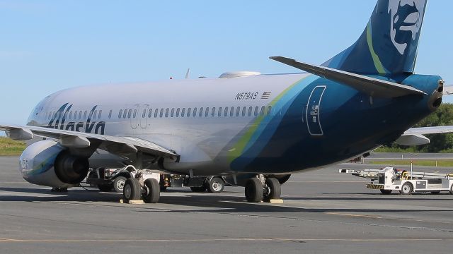 Boeing 737-800 (N579AS) - Alaska Airlines ASA177/AS177 from Anchorage (PANC/ANC) sits at gate 1 after arrival.br /Photo date: 6-17-24br /Upload date: 2-6-25