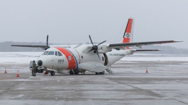 N2313 — - USCG HC-144 (2313) parked at the Million Air ramp at Rome Griffiss Airport (2/10/2021)