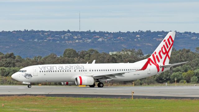 Boeing 737-800 (VH-YVC) - Boeing 737-8FE, VOZ VH-YVC rwy 03 YPPH 010718.