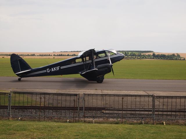 De Havilland Dragon Rapide (G-AKIF) - Heading out for a tour flight. De Havilland DH 89 Dominie