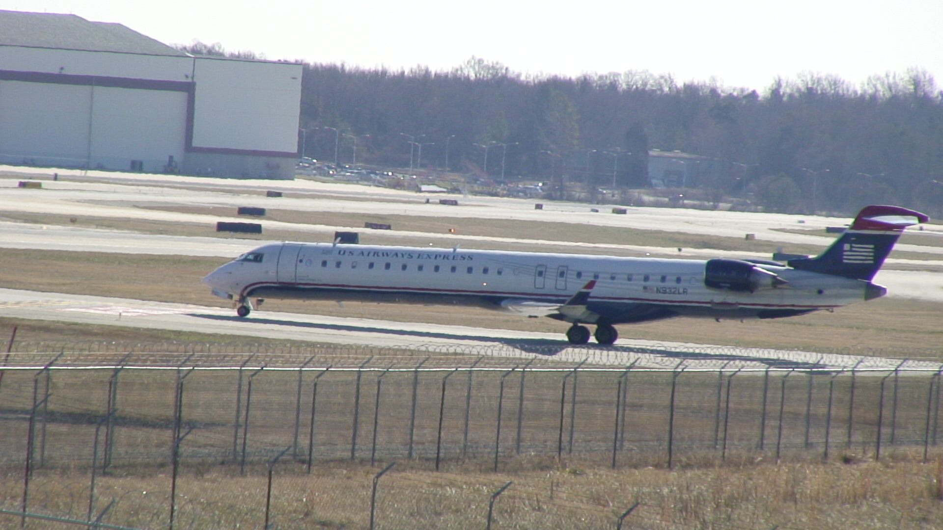 Canadair Regional Jet CRJ-900 (N932LR) - This photo was taken at the Charlotte Airport Overlook.