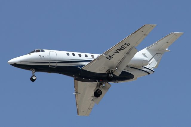 Hawker 800 (M-VNES) - 03/07/2021: Flight from Paphos, Cyprus, on landing path to runway 30.