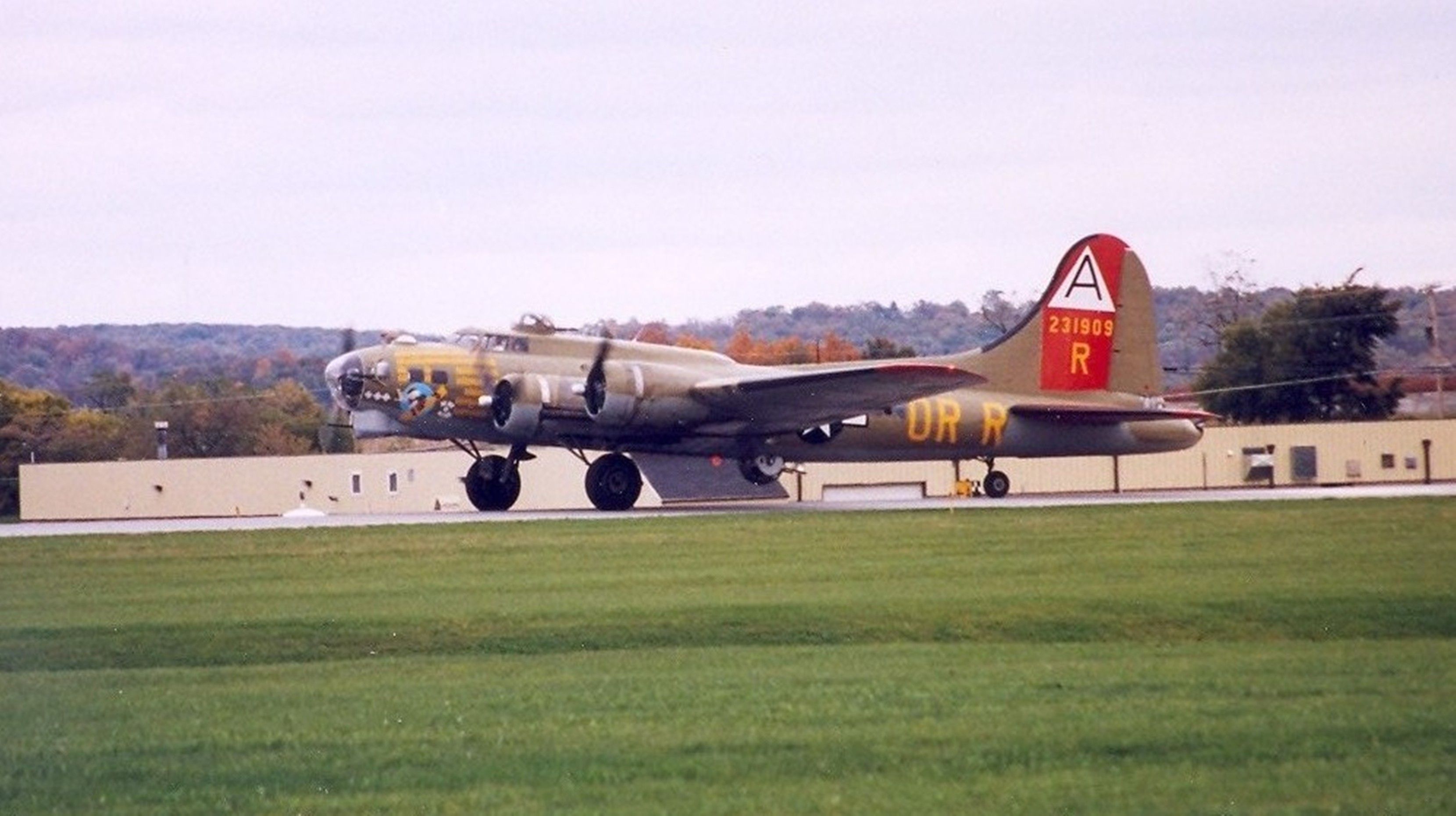 Boeing B-17 Flying Fortress — - Saw these aircraft as thy were preparing to leave Westminster, Md after a weekend airshow. Date was in the mid to late 70s