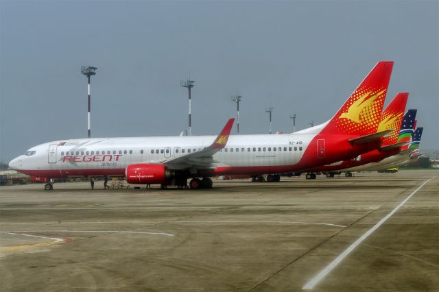Boeing 737-800 (S2-AIO) - 14th Oct., 2020: Grounded on the ramp at Dhaka's Zia International Airport as Regent Airways is on the verge of financial collapse due to the COVID19 global pandemic. (See http://www.planexplorer.net/Xploregallery/displayimage.php?pid=1756 )