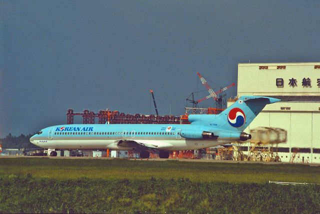 BOEING 727-200 (HL7348) - Departure at Narita Intl Airport Rwy34 on 1987/09/15