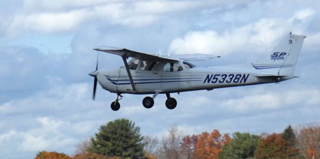 Cessna Skyhawk (N5338N) - Shortly after departure is this 1974 Cessna 172M Skyhawk SP in the Autumn of 2024.