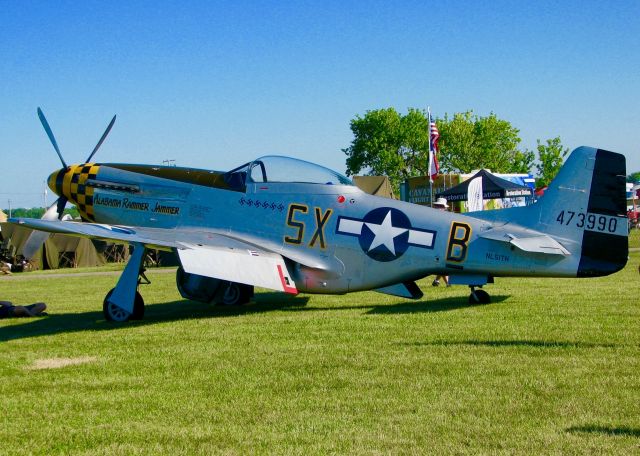 North American P-51 Mustang (N51TH) - At Oshkosh. 1944 North American P-51D Mustang. 