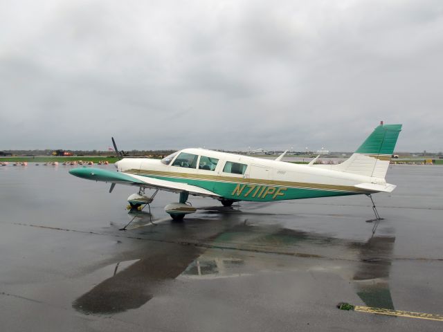 Piper Saratoga (N711PF) - A rainy and windy day at the Niagara Falls.