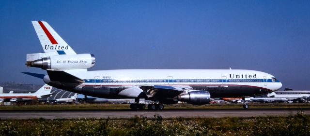 McDonnell Douglas DC-10 (N1811U) - Photo 11-1973 of "DC10 Friend Ship" delivered new 4-24-1972. Later sold to Fed Ex, Nov.1998.