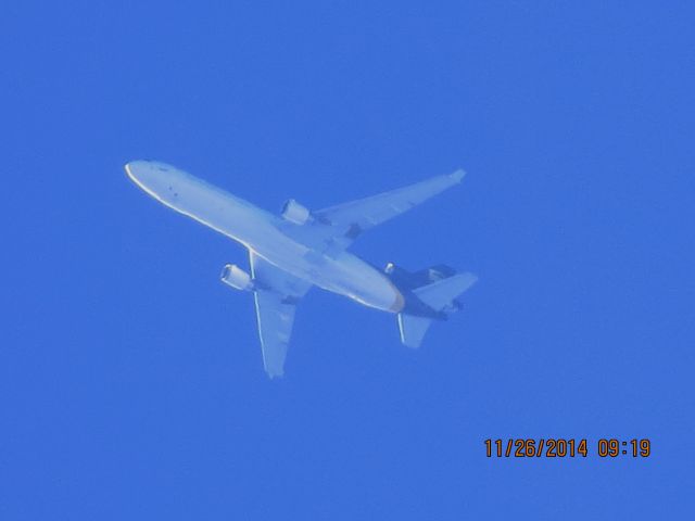 Boeing MD-11 (N291UP) - UPS flight 2909 from ABQ to SDF over Southeastern Kansas at 35,000 feet.