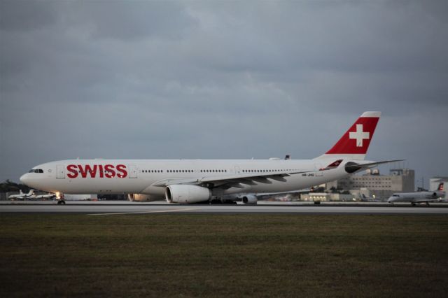 Airbus A330-300 (HB-JHG) - On its way to the runway on the 4th of May, 2018 at 8:02. Destination Zurich, Switzerland.