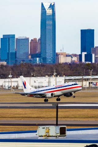 Embraer 170/175 (N760MQ) - American Eagle Embraer 170 in Pre-merger retro livery landing at OKC on 1/1/23. Taken with a Canon R7 and Tamron 70-200 G2 lens. I've been on a quest for over a year now to get photos of all 12 of the AA retro planes, and this was my last one! Hopefully it'll come into PHX someday so I can REALLY complete the set! 