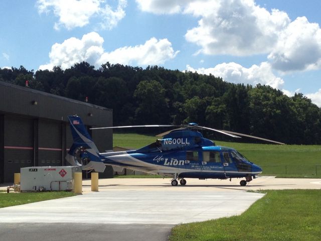 N600LL — - Penn State Hershey Medical Center, "Life Lion" in front of its Hanger