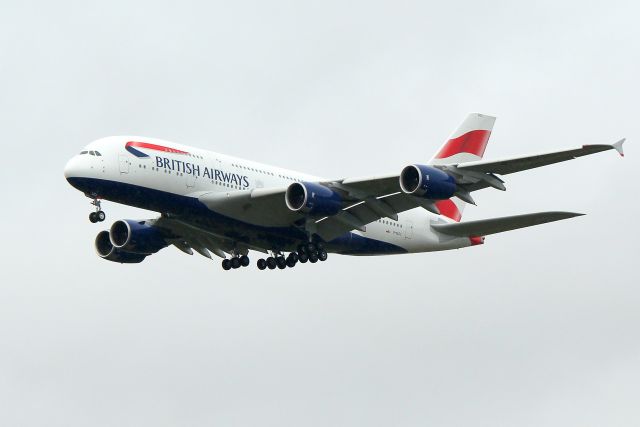 Airbus A380-800 (G-XLEJ) - Speedbird 213 Super arriving from London on 22L