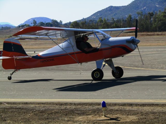 N200HL — - Taxiing at Ramona